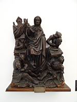 Statue, La resurrection du Christ (Anonyme, Pays-Bas du sud, 16e, element de retable en bois) (Musee d'Arras) (1)